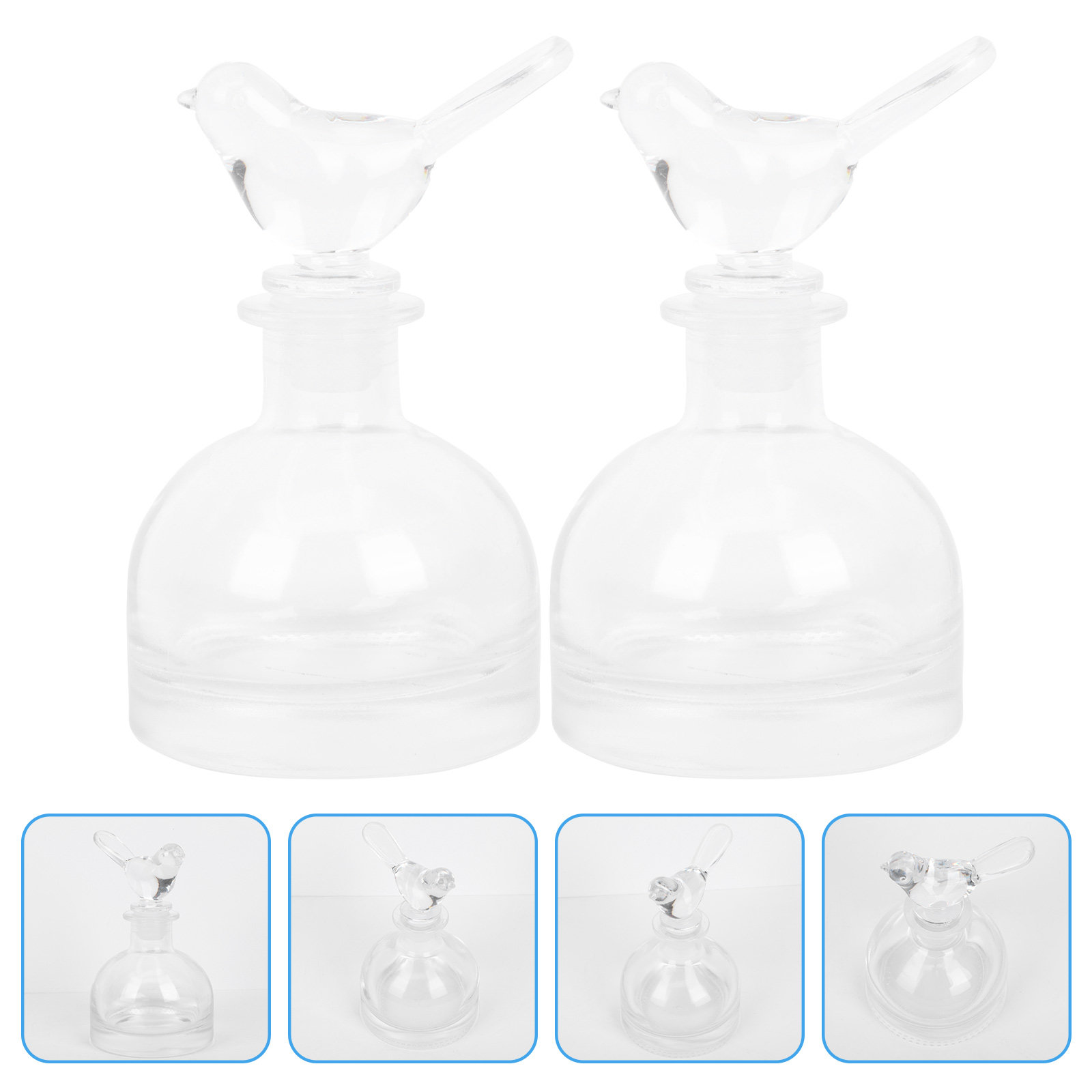 2 Buah Botol Parfum Kaca Premi - Fragrance Home Decor ulasan dan harga
