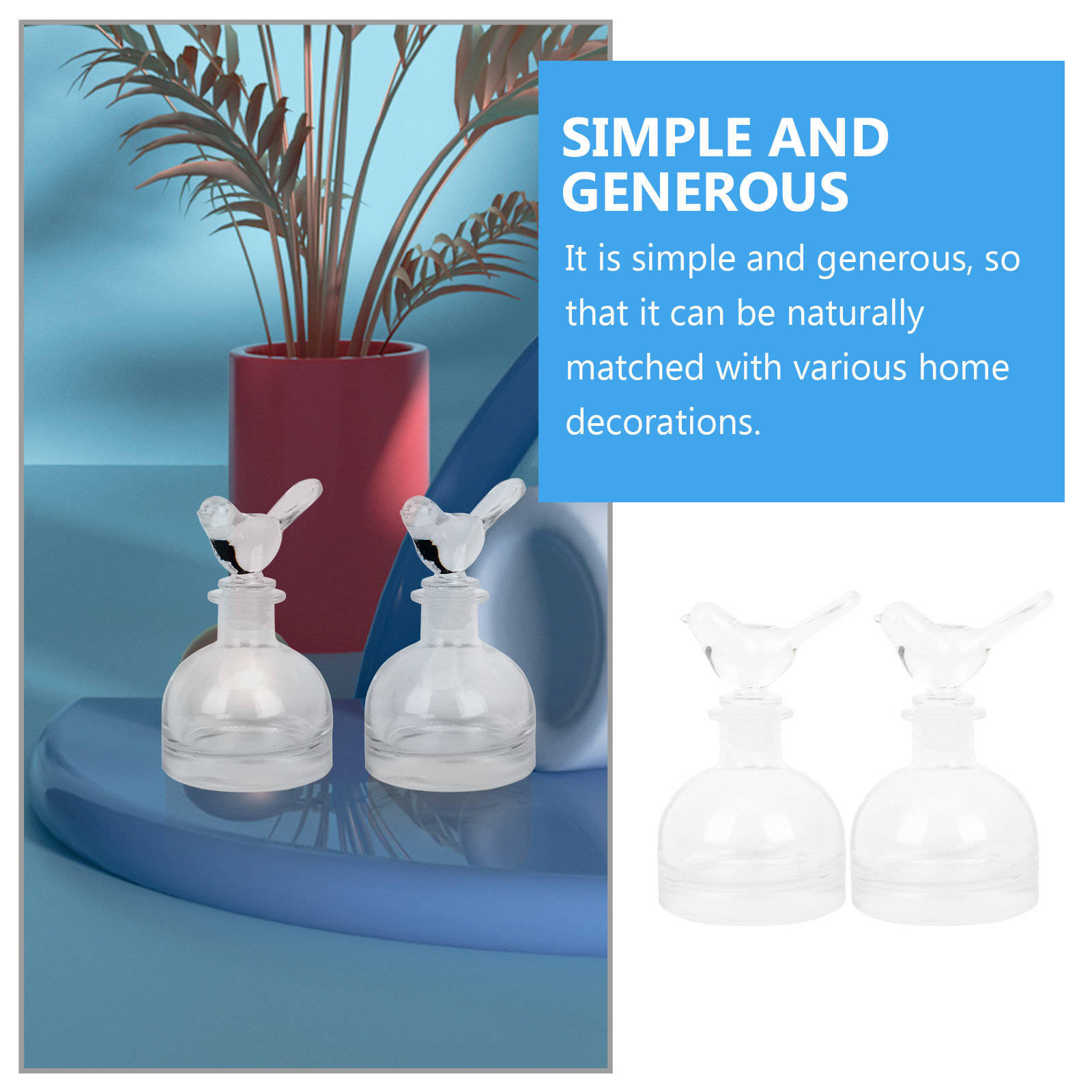 2 Buah Botol Parfum Kaca Premi - Fragrance Home Decor ulasan dan harga
