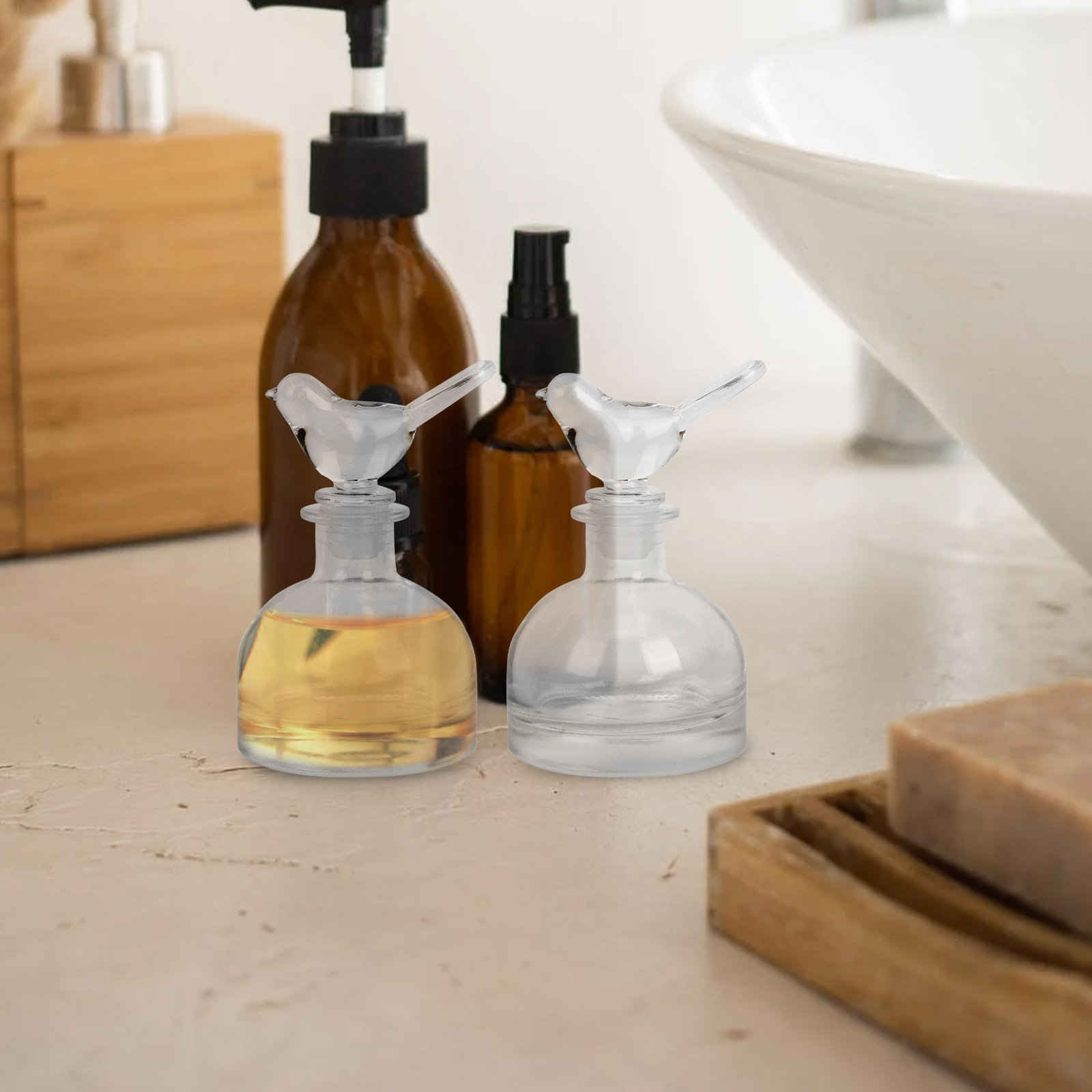 2 Buah Botol Parfum Kaca Premi - Fragrance Home Decor ulasan dan harga