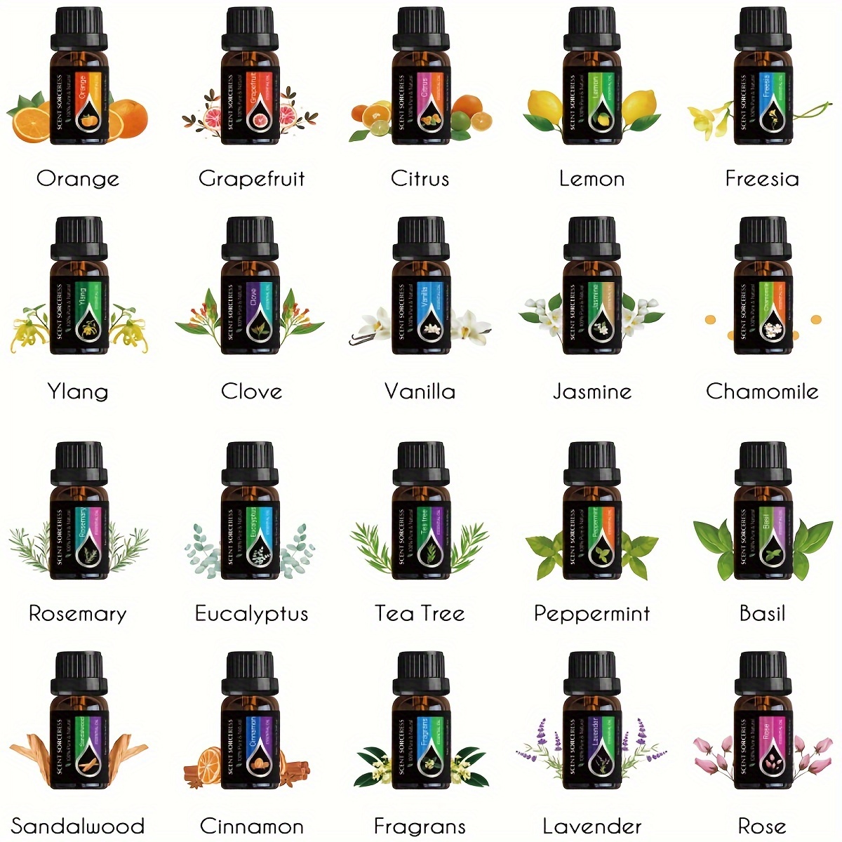 20pcs/set Set Minyak Esensial  - Home Fragrance Natural ulasan dan harga