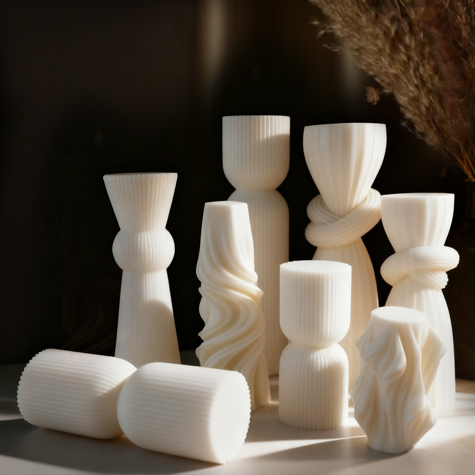 Lilin Aroma Putih Minimalis No - Fragrance Home Decor ulasan dan harga